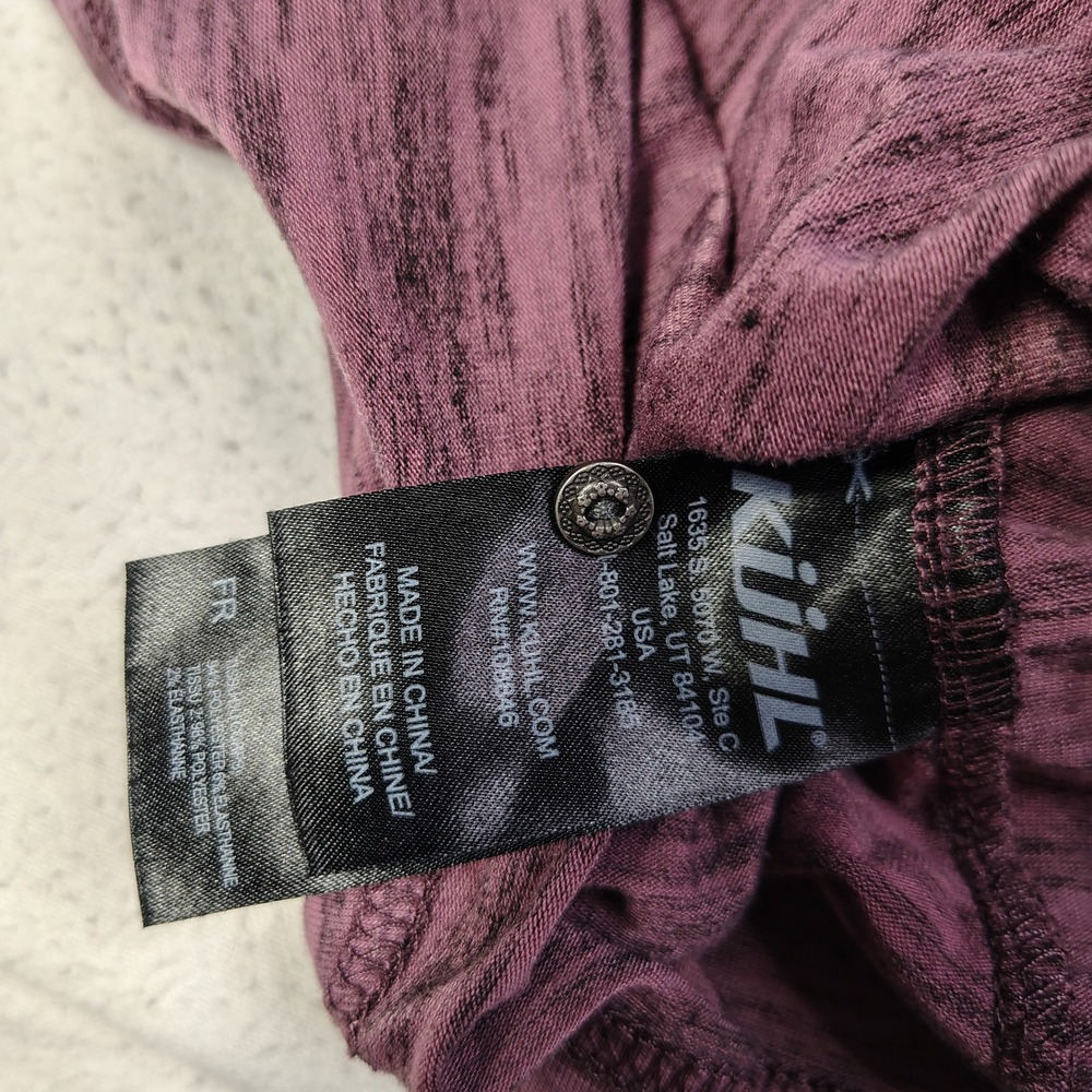 Kuhl Women's Short Sleeve Heathered Plum Henley Tee - Picture 7 of 10
